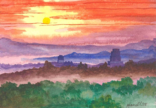 Sunrise at Tikal