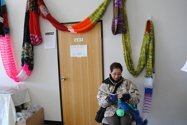 The Scarf in Ishinomaki, Japan on the one year anniversary of the tsunami