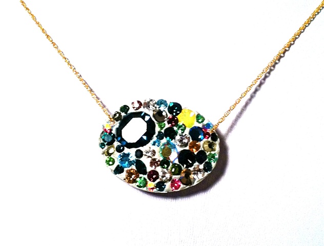 One of a kind rhinestone necklace