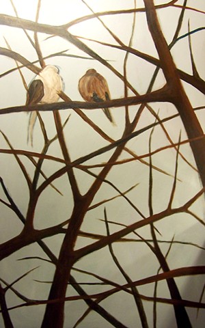 Two Mourning Doves (step 3)