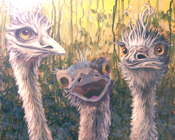Three Emus (step 7)