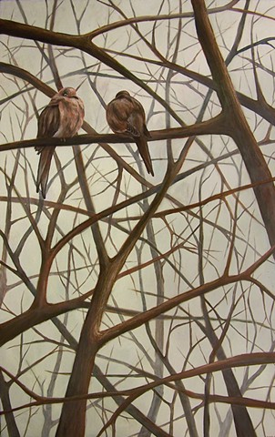 Two Mourning Doves (step 5/ finished)