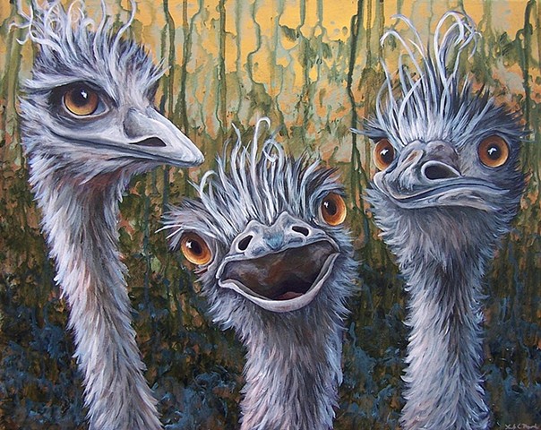 Three Emus, WWI Memorial Park 