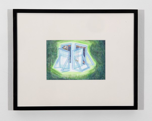 The Screens, Pencil on paper, 18 x 26 cm, 2025
