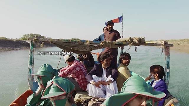 At the Indus River delta with activists, Kharo Chan, Sindh, Pakistan