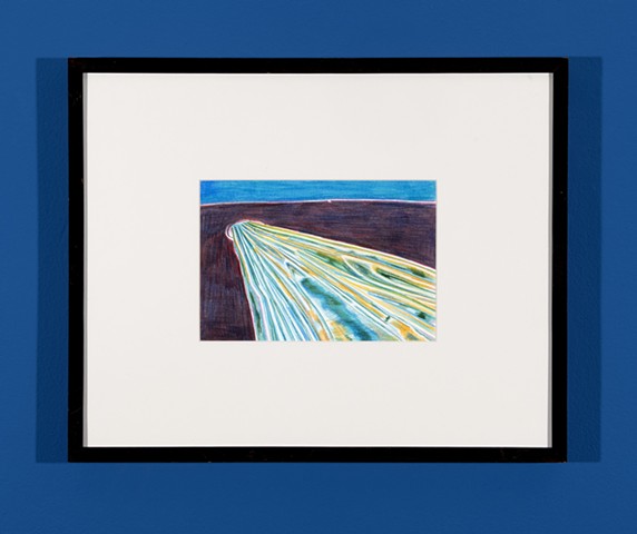The Stream II, Gouache, pencil on paper, 18 x 26 cm, 2025