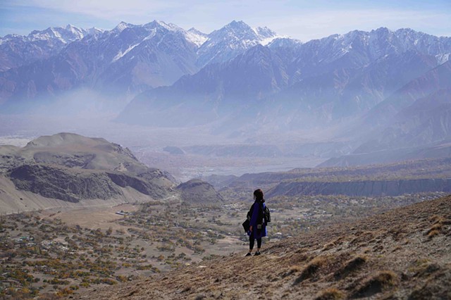 Looking over the Skardu valley and the sight where a dam was also proposed.