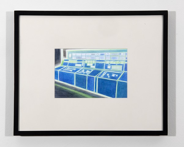 The Control Room III, Pencil on paper, 18 x 26 cm, 2025