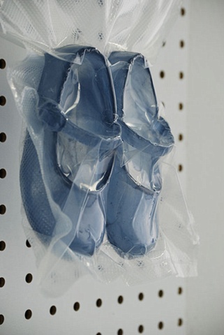 vacuum-sealed cast glass shoes