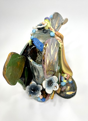 green cosmic dog double vessel view 4