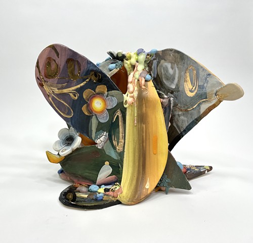 green cosmic dog double vessel 