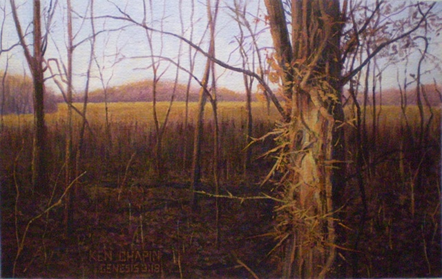 painting landscape Burr Oak Woods