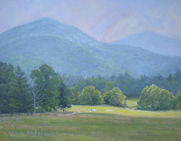 Impressionist Landscape Painting  Smokey Mountains Cade’s Cove 