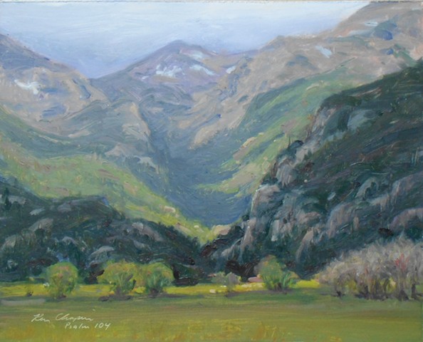 plein air oil painting colorado rocky mountain national park