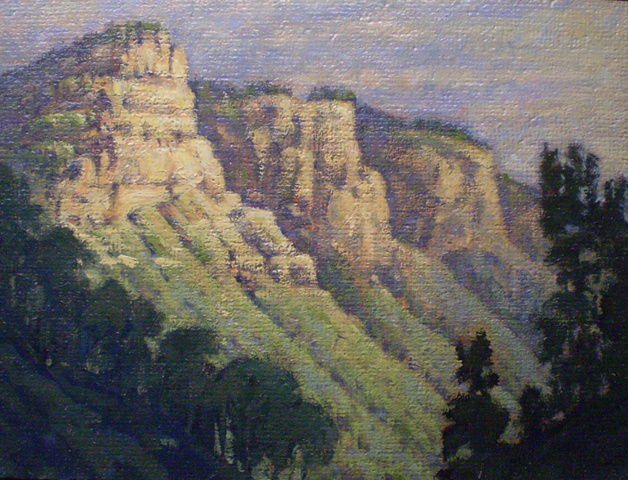 Plein Air Painting Ken Chapin Colorado Hermosa Cliffs