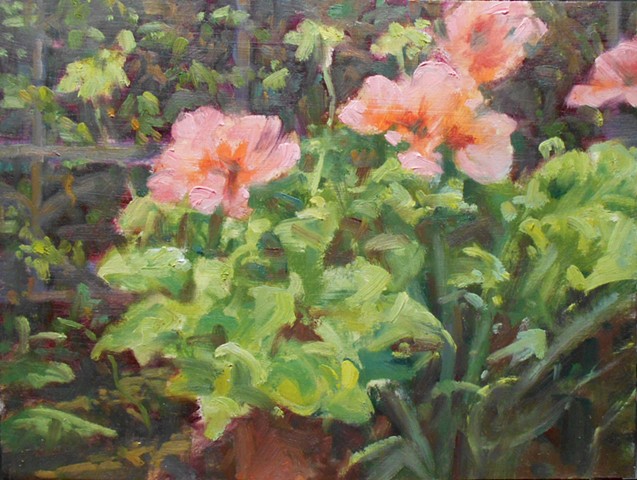 floral painting plein air impressionist