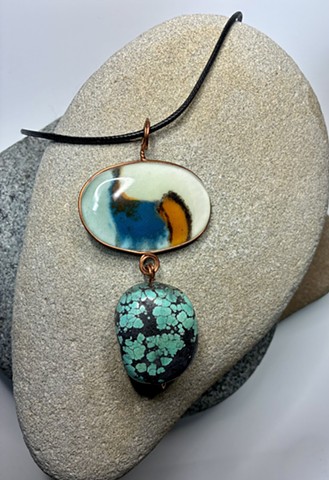 Tide Pool with Chunky Turquoise necklace