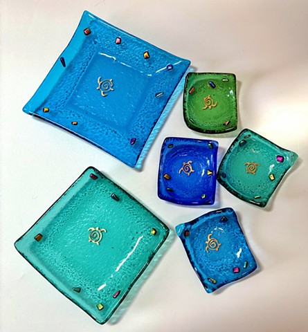 Nesting Turtle dishes - Set of 6