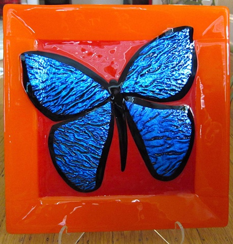 Sunset Butterfly Platter
Details:
12" x 12", 3/4" deep
$800.00