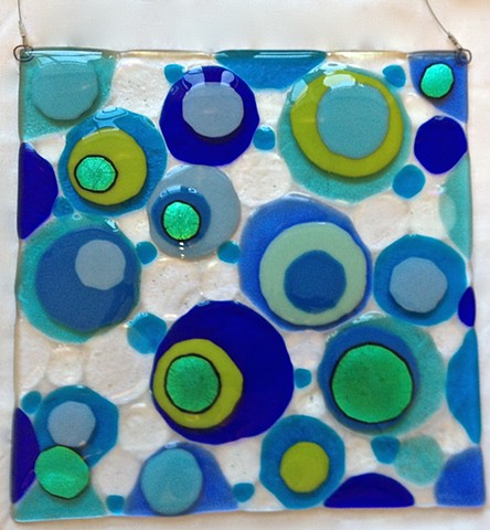 Floating Bubbles 11" x 11" Hanging piece