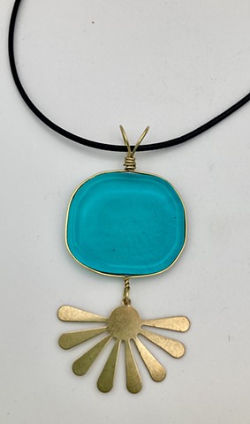Impossible Blue Water on a sunny day Necklace
