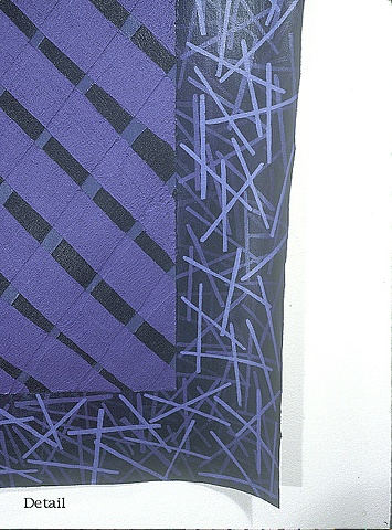 Painting: Acrylic, Gauze Strip, Grid