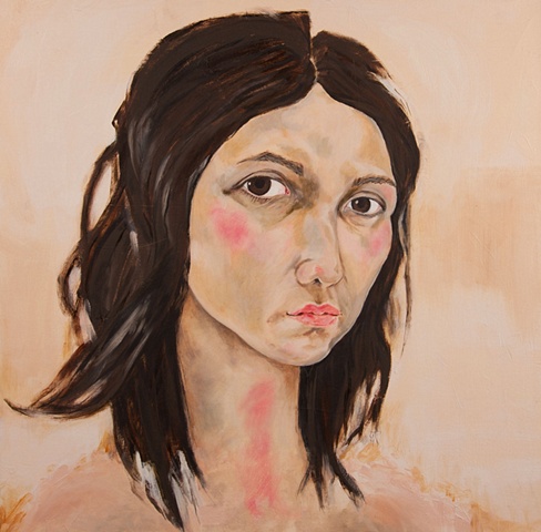 self portrait of the artist Kelly Seldan