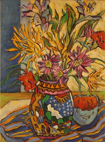 Mexican Wedding Vase with Sun