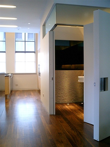 Washington Square Loft, modern minimalist  bathroom, by Doug Stiles Interior Design