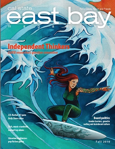 Cover Illustration, Cal State East Bay Alumni Magazine