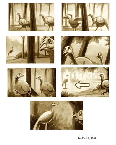 Additional Storyboards for Tom and Jake, animated short