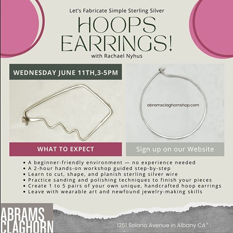 Let's Fabricate Simple Sterling Silver Hoop Earrings!