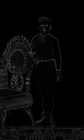 Boy with a Wicker Chair