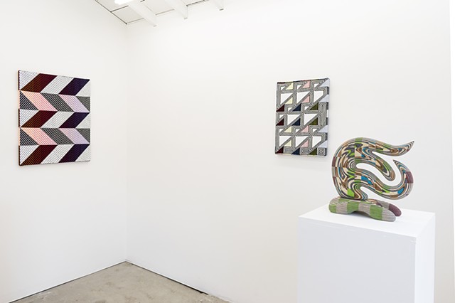 Installation view with Bayne Peterson