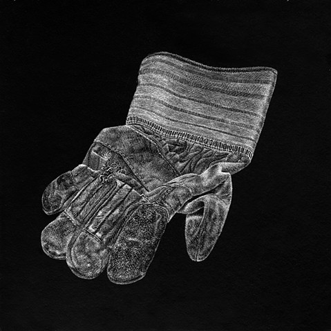Drawing of my Father's work glove