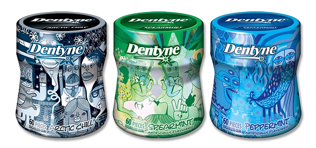 Dentyne Label Designs
