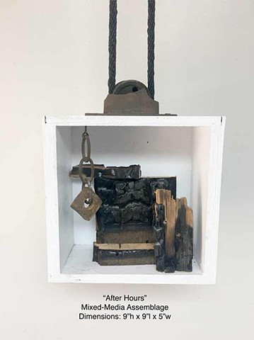 mixed media collage/assemblages sculpture/found objects