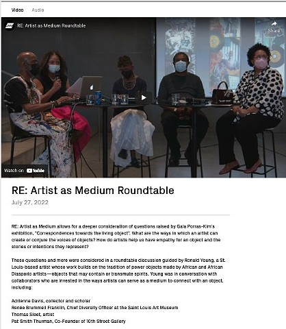 Artist as Medium Roundtable at CAM St. Louis
