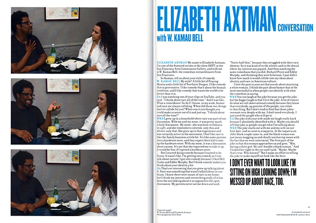 

Comedian W. Kamau Bell and Artist Elizabeth Axtman in conversation