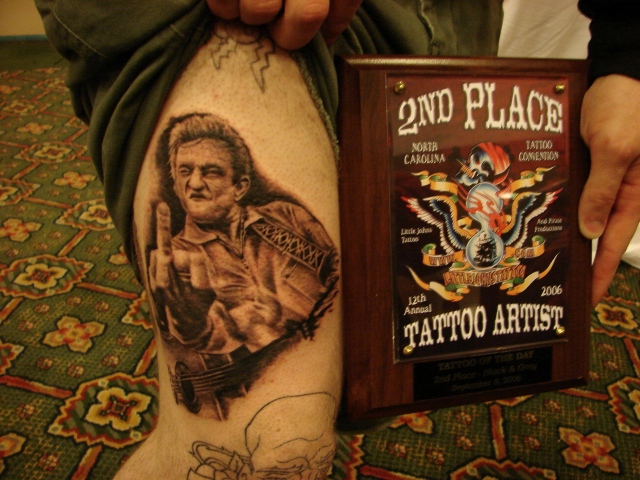 2nd place "tattoo of the day" Greensboro NC