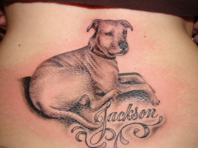 Her dog Jackson