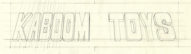 "KABOOM TOYS" Logo Sketch