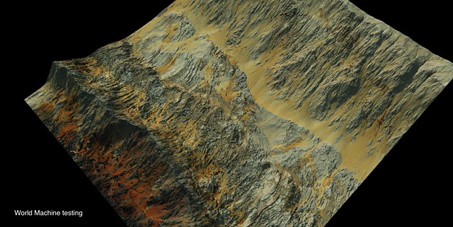 3D look development for mountains