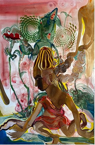 Choosing Her path was took like making a bath, warm with swirls of herb and flower, oils and medicinal toil her body could be acrobatic not fumble