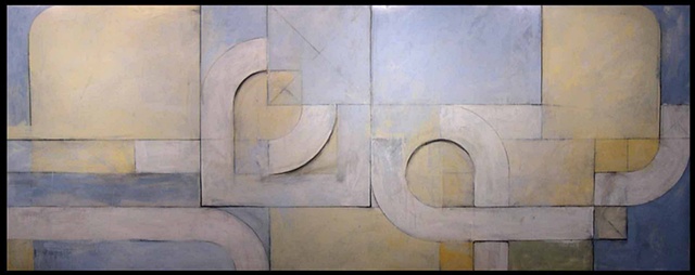 geometric expresionist contemporary painting