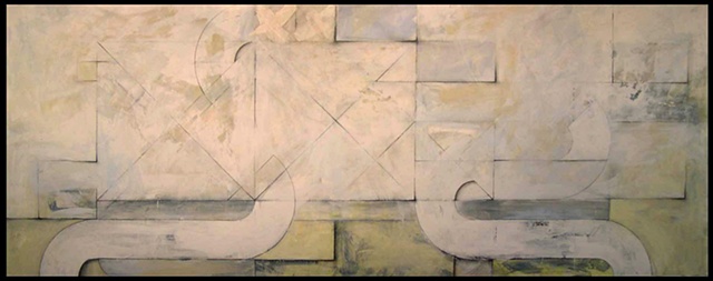 geometric expressionist contemporary painting
