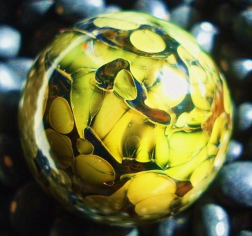 Borosilicate Frit Marble

Signed "OMF 2007"