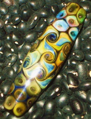 Anderson Coats
 Long and Elegant Fumed 
Boro Mandrel Bead


