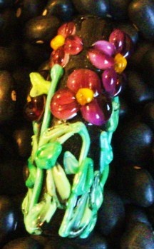 104 COE 
Floral Bead 2