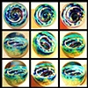 Joshua Mazet 
Bubbletrap Dichroic 
Vortex Marble